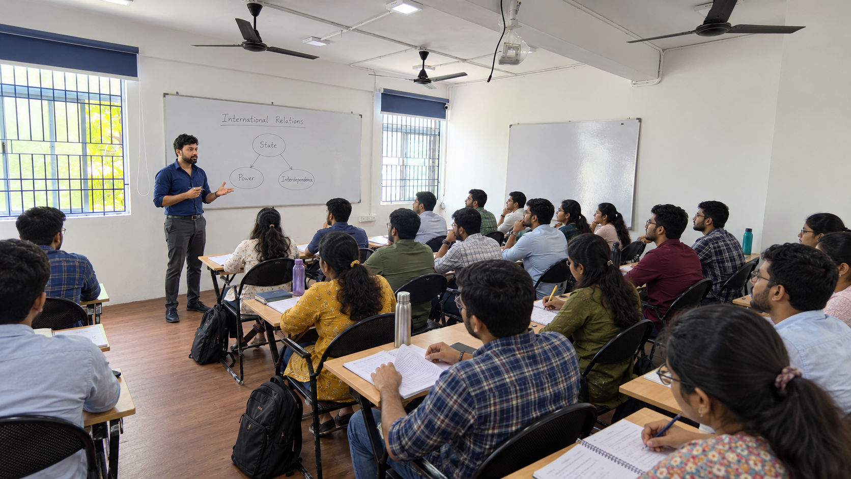 Illustrative international relations classroom session